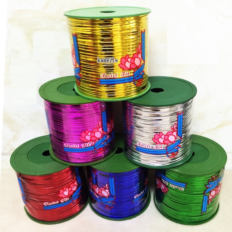 Cuộn dây kẽm thiếc kim tuyến mềm uốn cành hoa, bọc quà trang trí 360m nặng 300gr Cuộn dây kẽm thiếc kim tuyến mềm uốn cành hoa, bọc quà trang trí 360m nặng 300gr