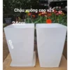 Chậu nhựa trồng cây kiểu vuông cao -cỡ lớn VD25 (40*24cm)